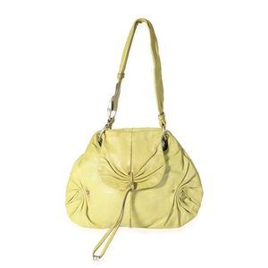 Yves Saint Laurent Vintage Green Leather Shoulder Bag